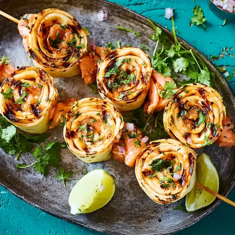 Tortilla Lachs Spieße