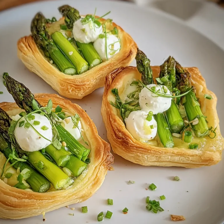 Törtchen mit Spargel und Ziegenkäse