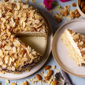 Vegane schwedische Mandeltorte