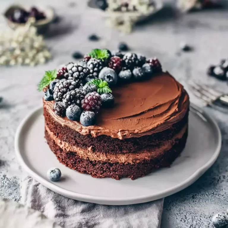 Veganer Schokokuchen mit Frosting