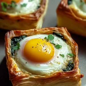 Überbackene Eier Napoleon