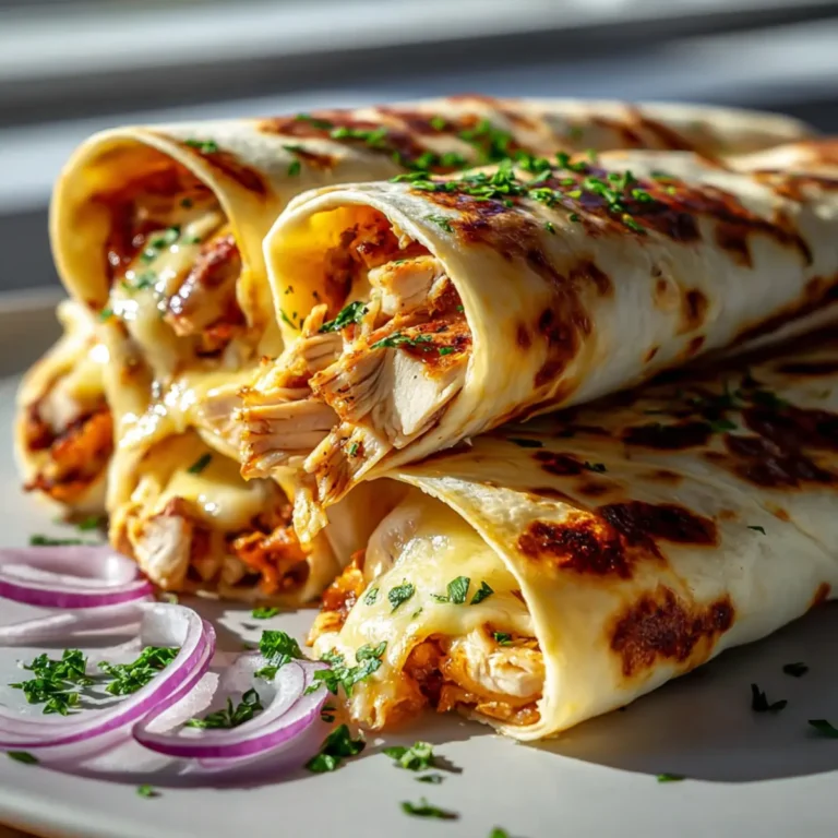 BBQ Cheesy Garlic Chicken Wraps