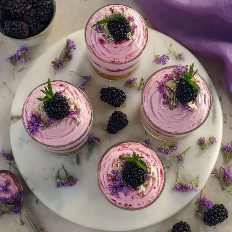Brombeer Cheesecake im Glas