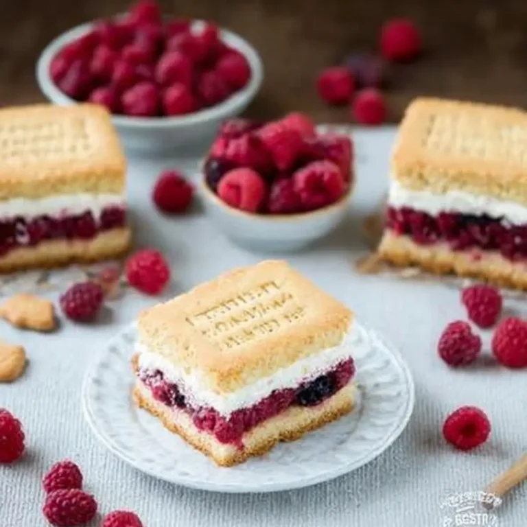 Butterkekskuchen mit Beeren