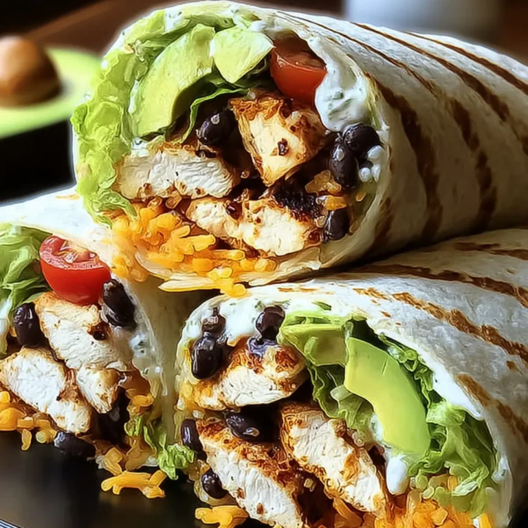Chipotle Ranch Burrito mit gegrilltem Hähnchen
