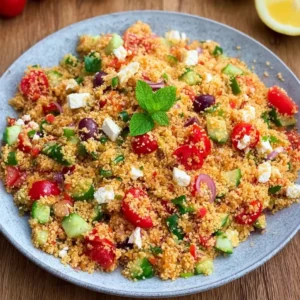 Couscous Salat mit Feta