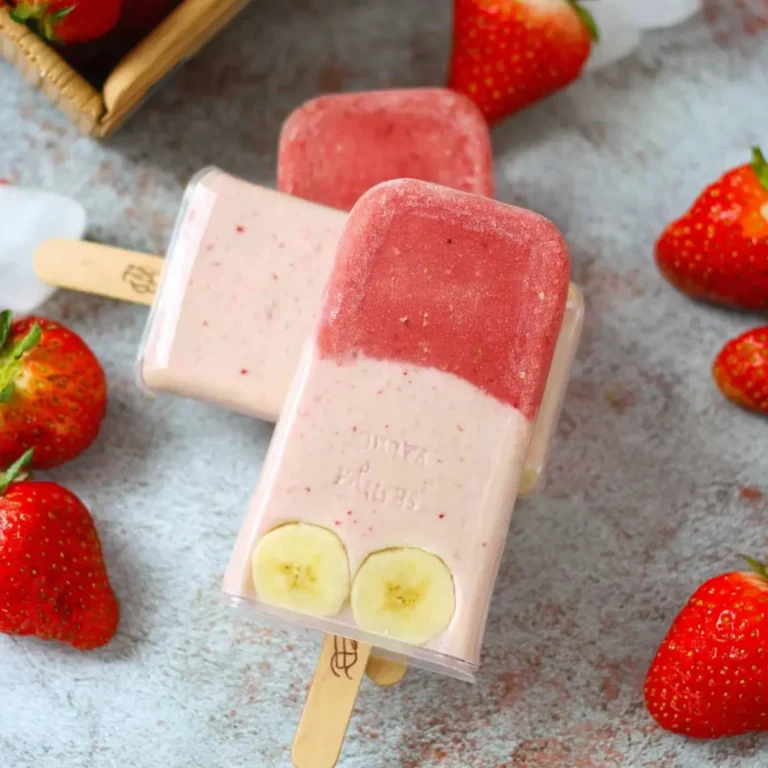 Erdbeer Bananen Eis