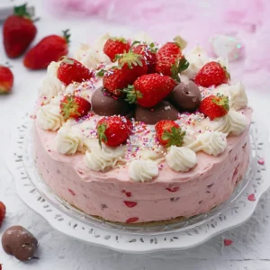 Erdbeermousse Torte