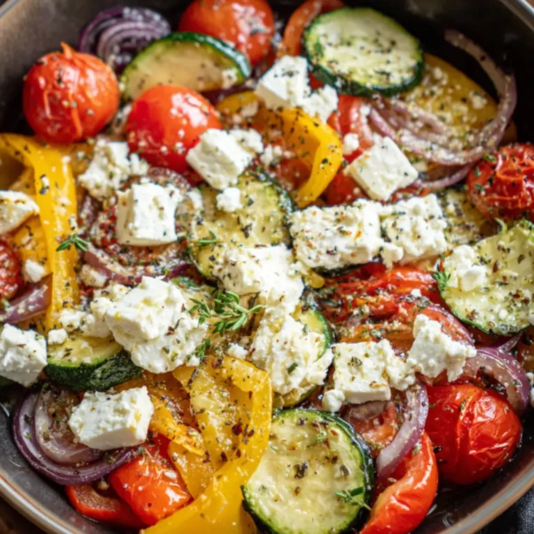 Gemüsepfanne mit Feta