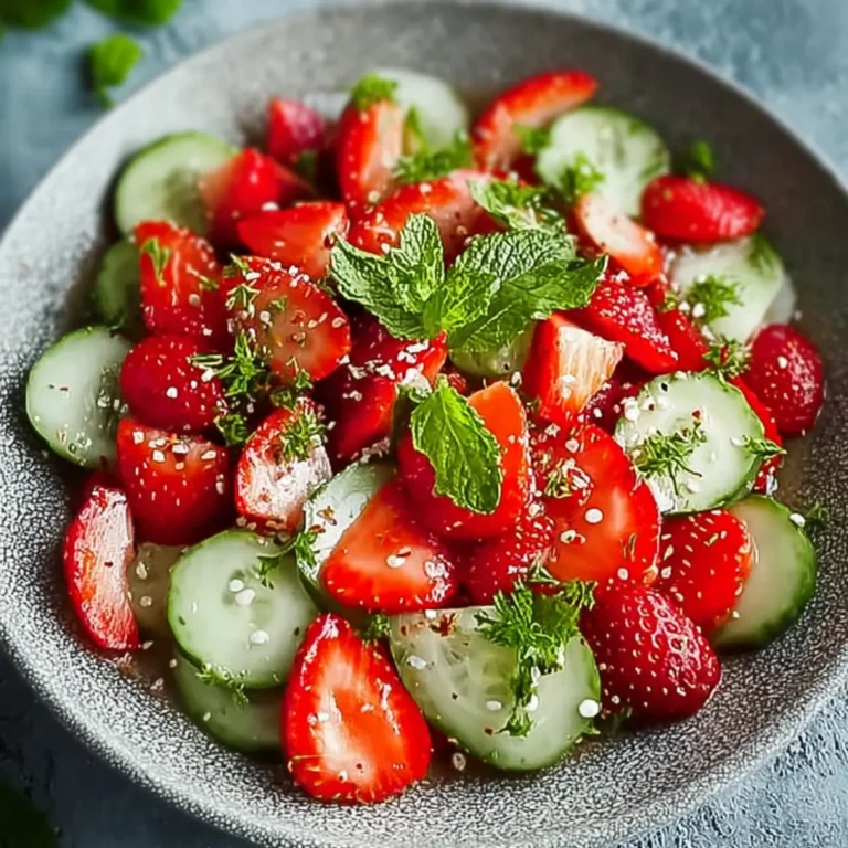 Gurken Erdbeersalat