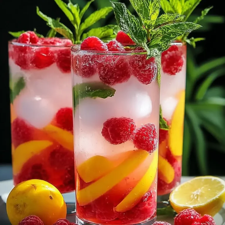Himbeer Pfirsich Limonade