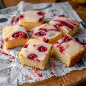 Himbeer Zitronenkuchen vom Blech