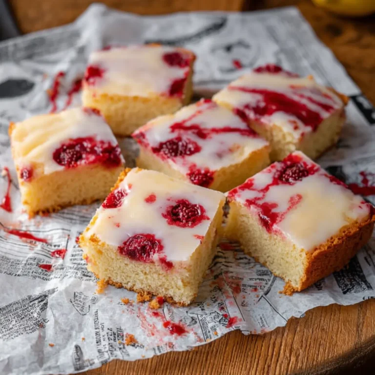 Himbeer Zitronenkuchen vom Blech