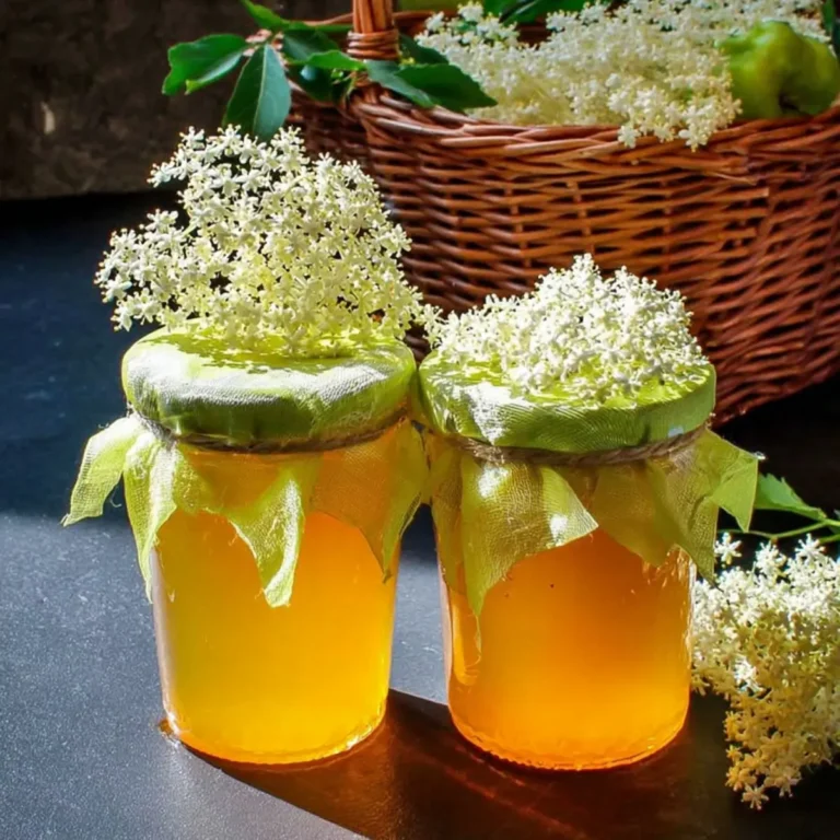 Holunderblütengelee mit Apfelsaft