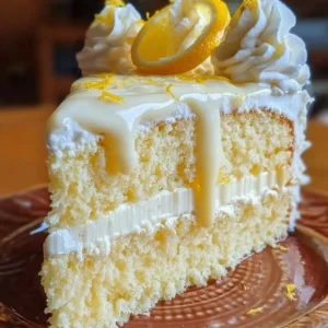 Italienisches Zitronencreme Kuchen