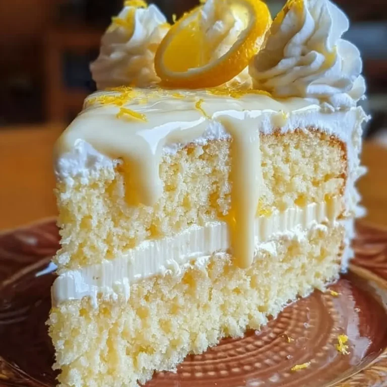 Italienisches Zitronencreme Kuchen