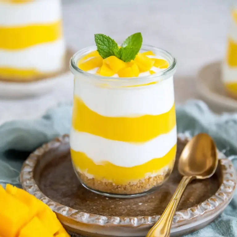 Joghurt Mango Dessert im Glas
