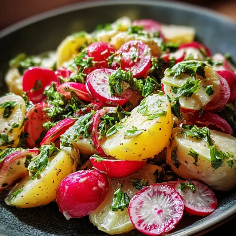 Kartoffelsalat mit Radieschen