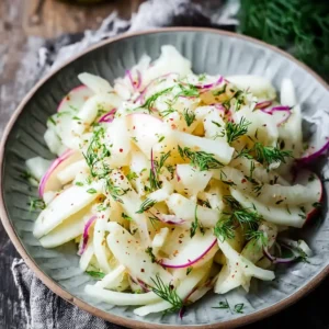 Kohlrabi Salat mit Äpfeln