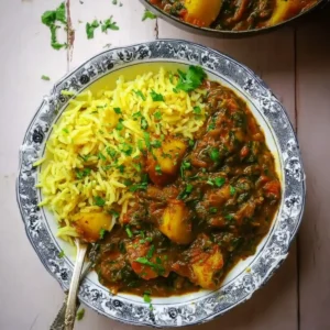 Kohlrabi Spinat Curry