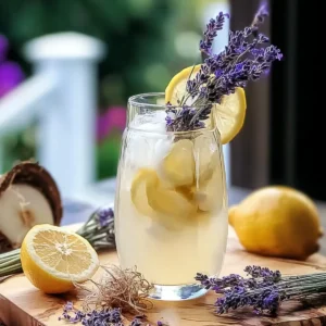 Kokosnuss Lavendel Limonade Mocktail