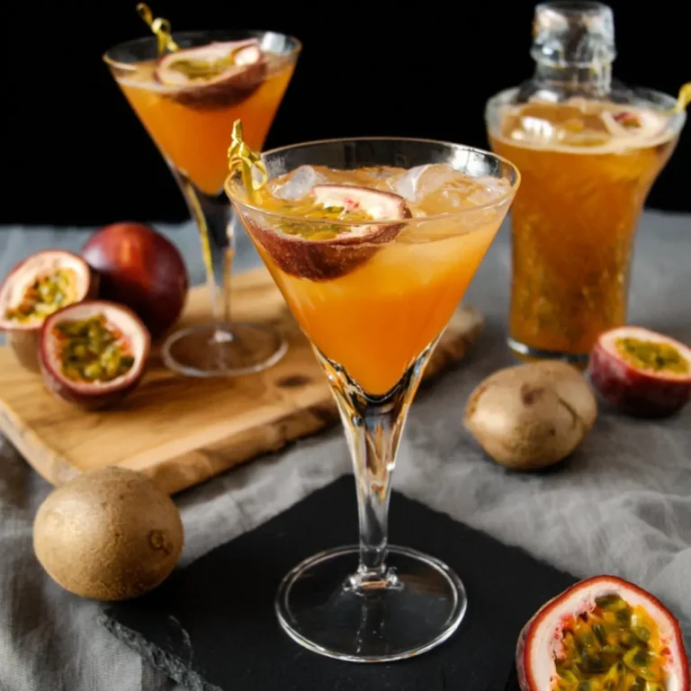 Lillet Pfirsich Maracuja Cocktail