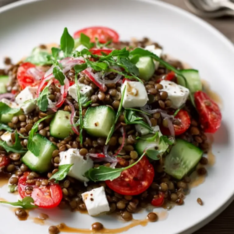 Linsensalat mit Feta