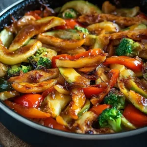 Low Carb Gemüsepfanne mit Putenstreifen