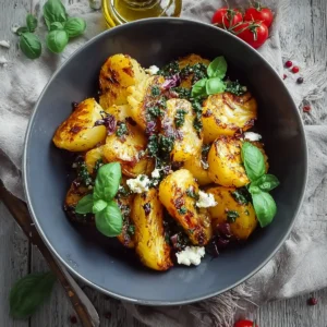 Mediterraner gebratener Kohlrabi