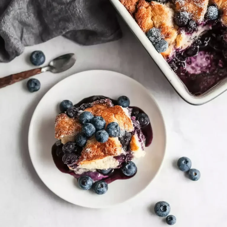 Overnight Blaubeer French Toast Auflauf