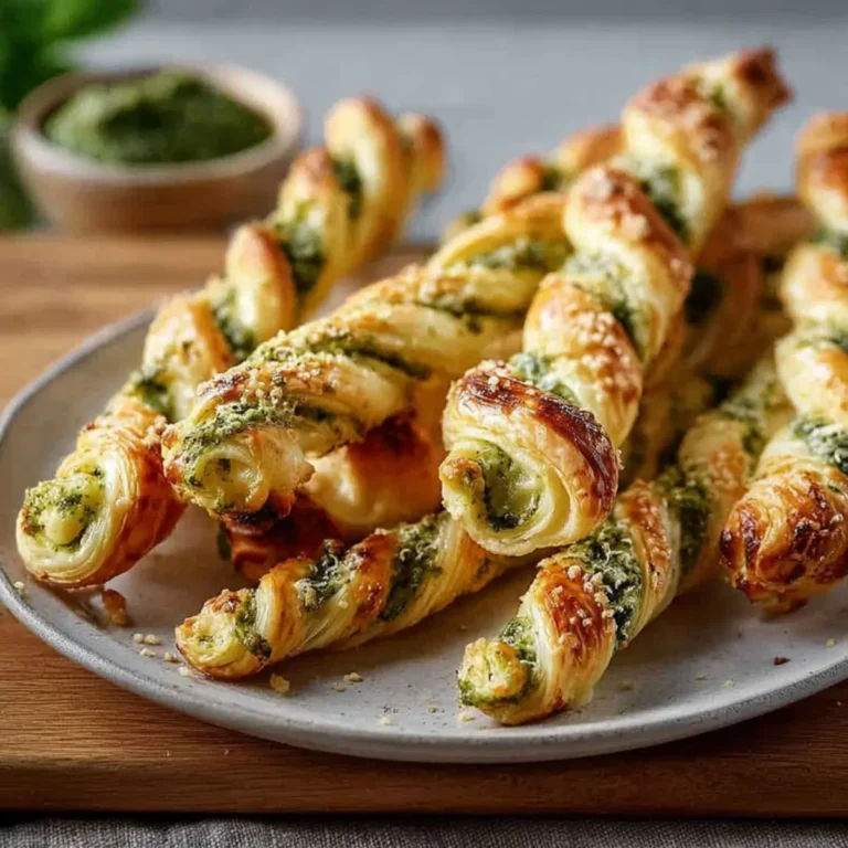Pesto Twists mit Mozzarella