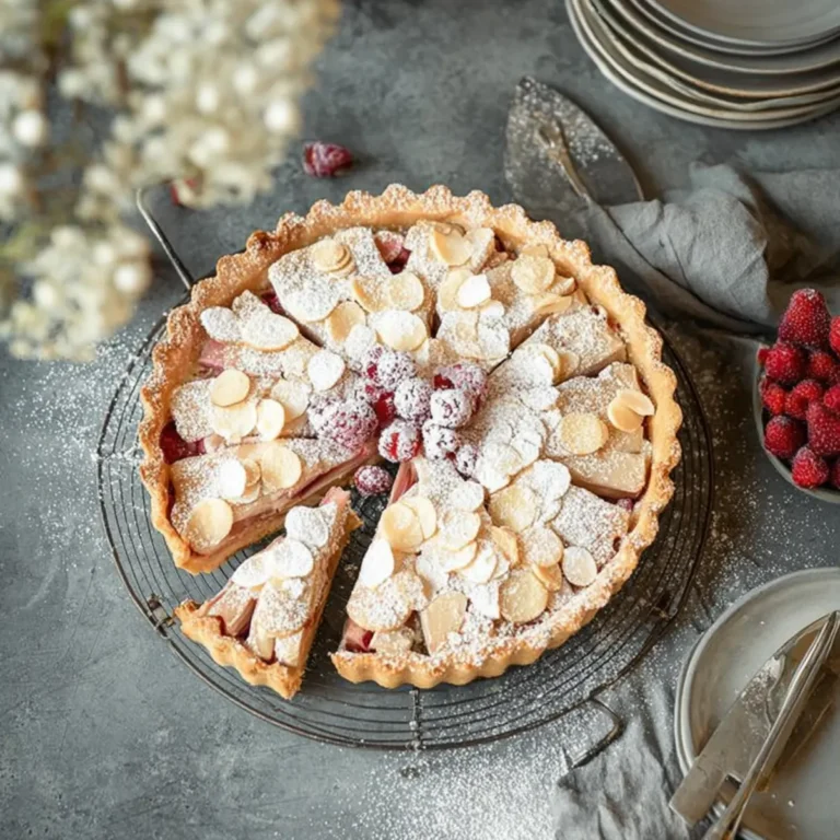 Rhabarber Tarte mit Mandelcreme