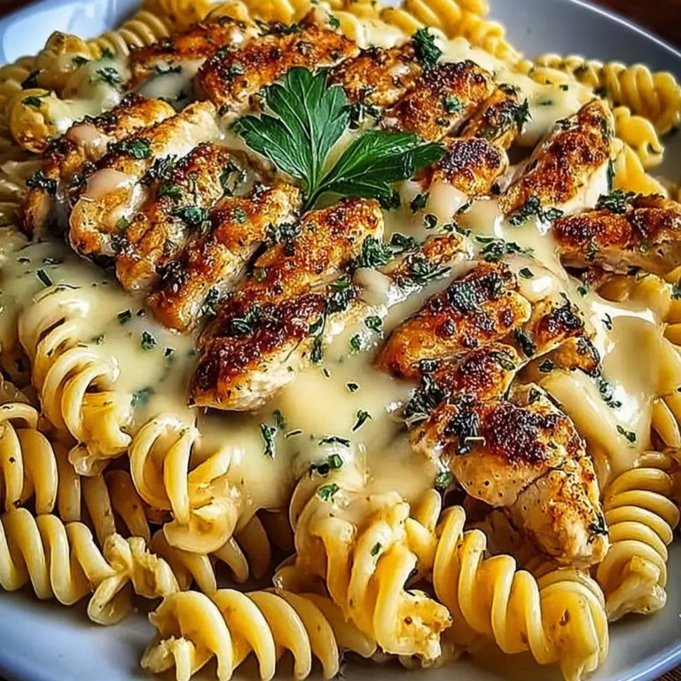 Rotini mit Käse, Knoblauch Parmesan und Hähnchen