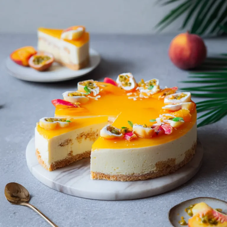 Solero Windbeutel Torte mit Maracuja und Pfirsich