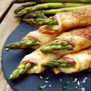 Spargel Blätterteig Taschen
