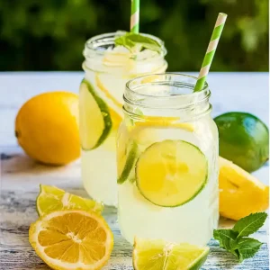 Sprudelnde Limonade