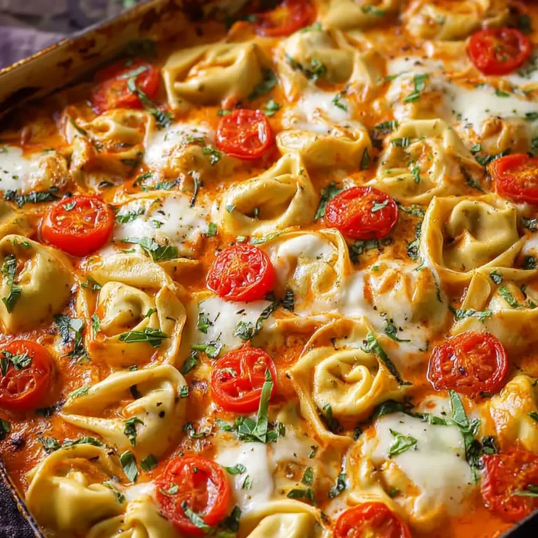 Tortellini Auflauf mit Tomaten & Mozzarella