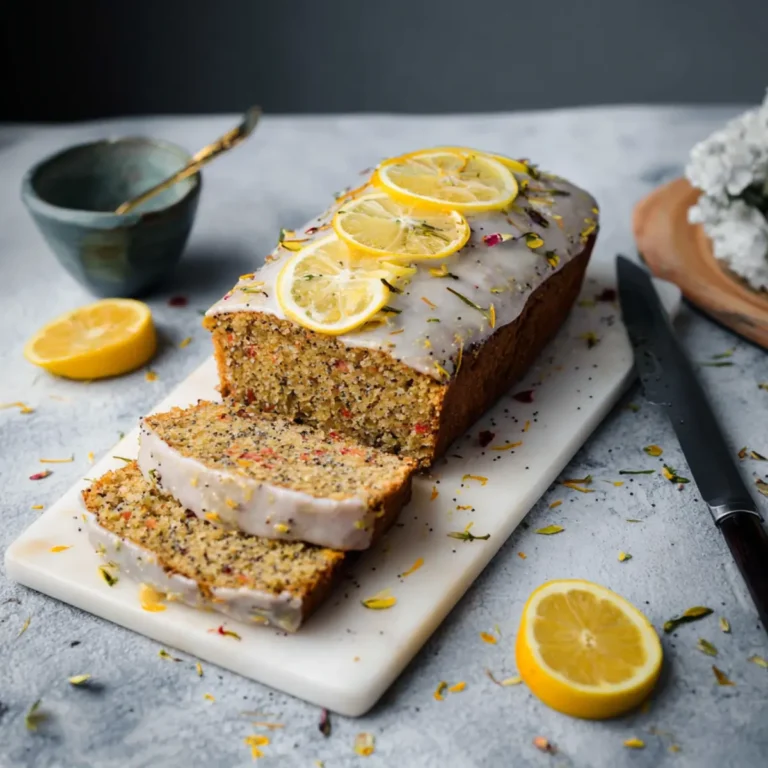 Veganer Zitronen Mohn Kuchen