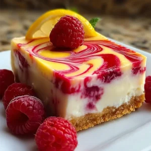 Zitronen Himbeer Käsekuchen