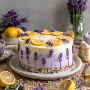 Zitronen Lavendel Torte