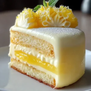 Zitronen Mousse Kuchen
