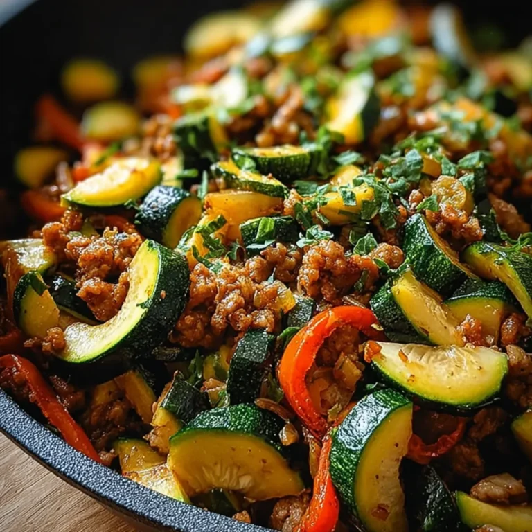 Zucchini Hack Pfanne