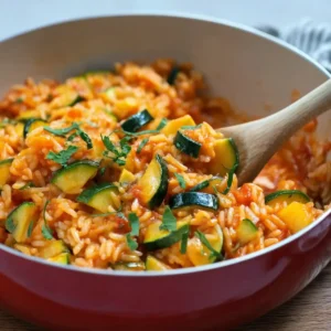 Zucchini Tomaten Reis