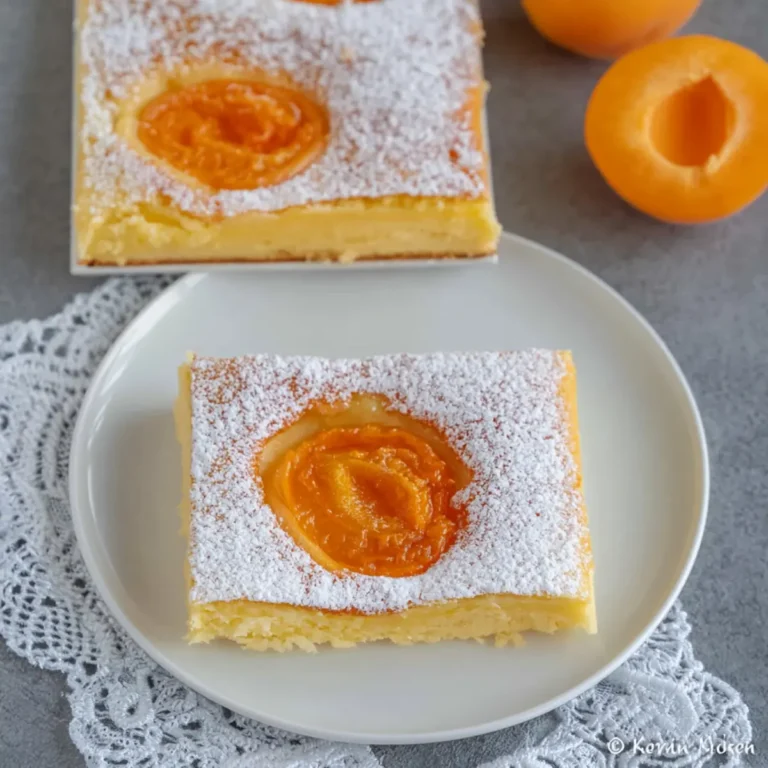 Aprikosenkuchen mit frischen Aprikosen