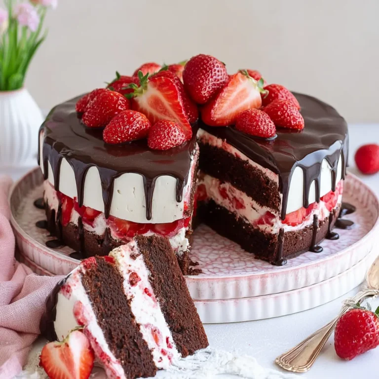 Erdbeer Schoko Torte