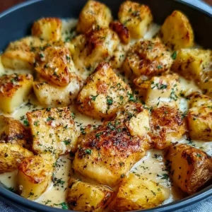 Knoblauch Parmesan Hühnchen & Kartoffeln