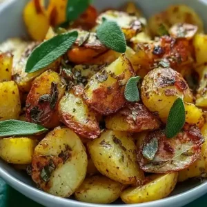 Knusprige Salbei Kartoffeln