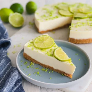 Limetten Cheesecake ohne Backen