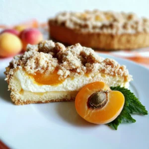 Marillen Topfen Streuselkuchen