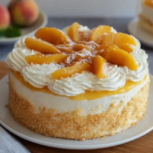 Pfirsichtorte